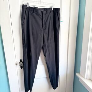 Calvin Klein Men Straight Leg Flat Front Pinstripe Dress Pants 36 x 32 NWT Work